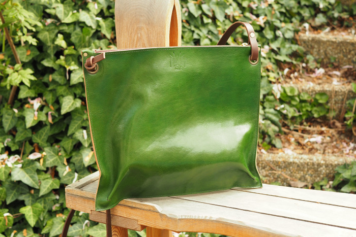 Kožená kabelka Maty zelená 2